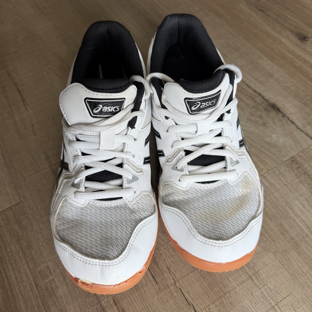Asics Gel-Rocket 9 White Black Volleyball Shoes 1072A056 Womens 7.5 - Picture 9 of 9